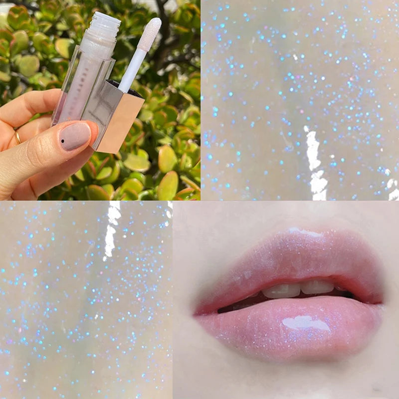 Gloss Bomb Universal Lip Luminizer 9 Colors Non-Sticky Moisturizing Lip Gloss Plumping and Long-Lasting Glitter Liquid Lipstick