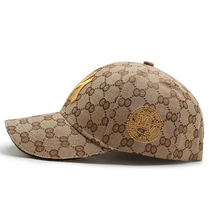 Letter Embroidery Baseball Cap Fashion Men's and Women's Travel Curved Brim Duck Tongue Outdoor Leisure Sunshade Hat Ball Caps