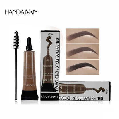 Handaiyan 10ML Long-Lasting Eyebrow Cream Enhancers Waterproof Natural Eye Brow Tinted Liquid Gel Cream Brow Makeup Cosmetics 6 Colors