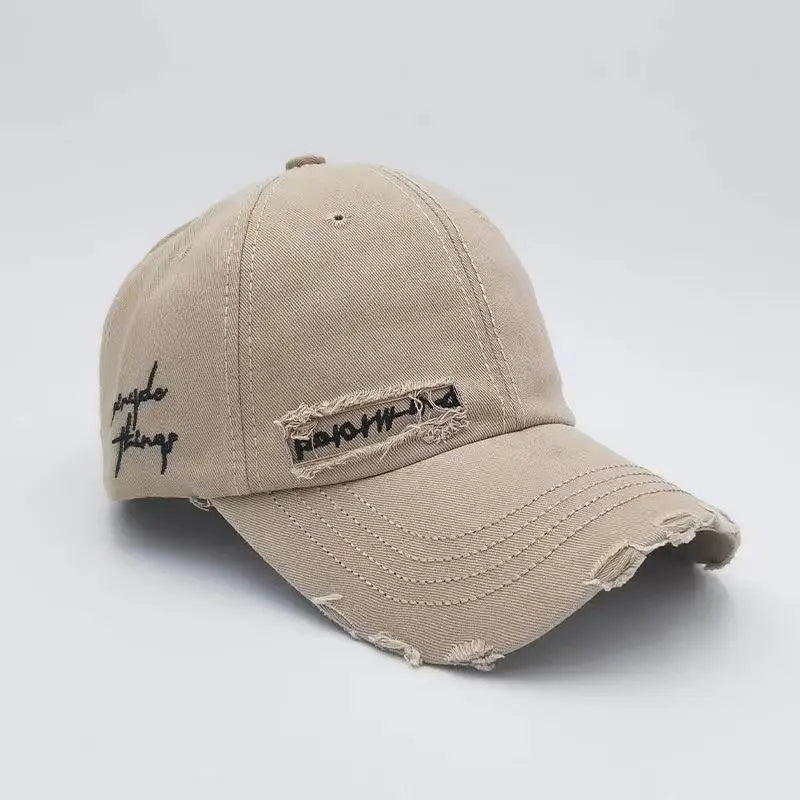 Purple Pleated Baseball cap New 2023 Flat Tongue Hat Small Face Wide brim Versatile Sunscreen Baseball cap for Men and Women