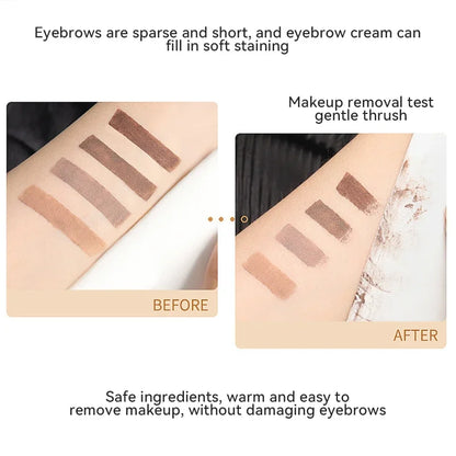 Fast Easy Coloring Eyebrow Pen Long Term Eyebrow Dye Cream Waterproof Sweatproof Non Dizzy Smooth Durable Drying Multifunctional