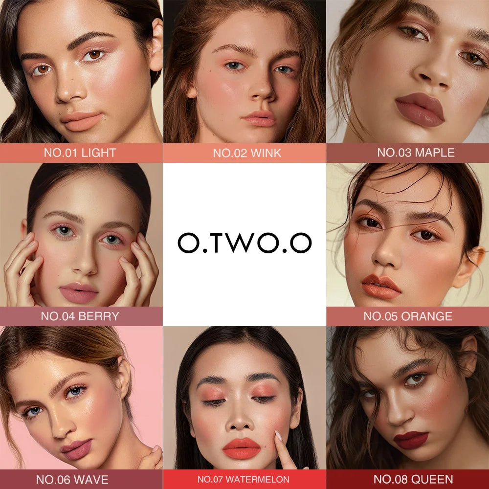 O.TWO.O Multi Makeup Palette 3 IN 1 Lipstick Blush For Face Eye shadow Lightweight Matte Lip Tint Natural Face Blush