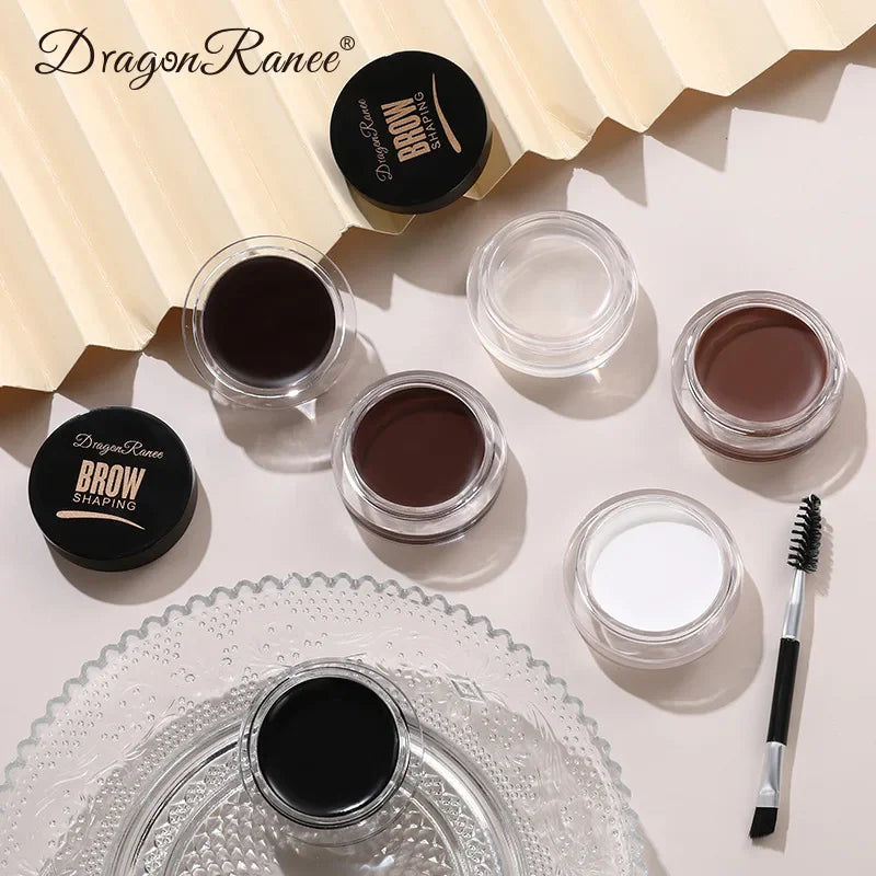 Dragon Ranee 3D Wild Eyebrow Gel Wax Brow Styling Soap Waterproof Long Lasting Tint Eyebrows Enhancers Brows White Brown Makeup Cosmetic Tool