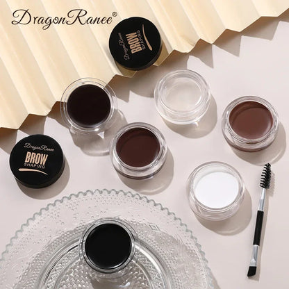 Dragon Ranee 3D Wild Eyebrow Gel Wax Brow Styling Soap Waterproof Long Lasting Tint Eyebrows Enhancers Brows White Brown Makeup Cosmetic Tool
