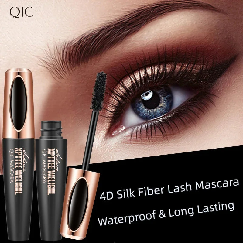 4D Silk Fiber Lash Mascara Eyelash Extension Thick Curling Non-smudge Waterproof Natural Lengthening Lasting Cosmetics Makeup