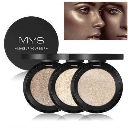 MYS Brand Face Makeup Powder Waterproof Minerals Shimmer Brightener Contour Bronzer Highlighter Makeup Palettes