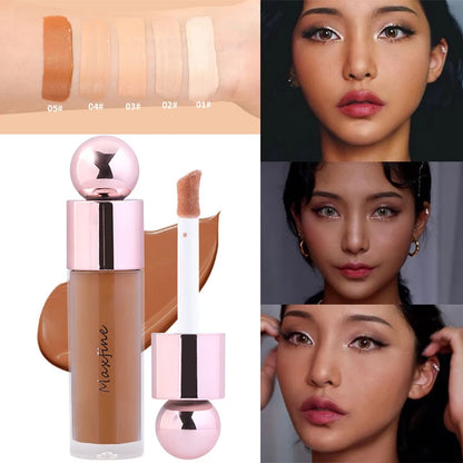 Waterproof Foundation Cream For Dark Skin Full Coverage Oil-Control Liquid Concealer Moisturizing Lasting Base Makeup Products