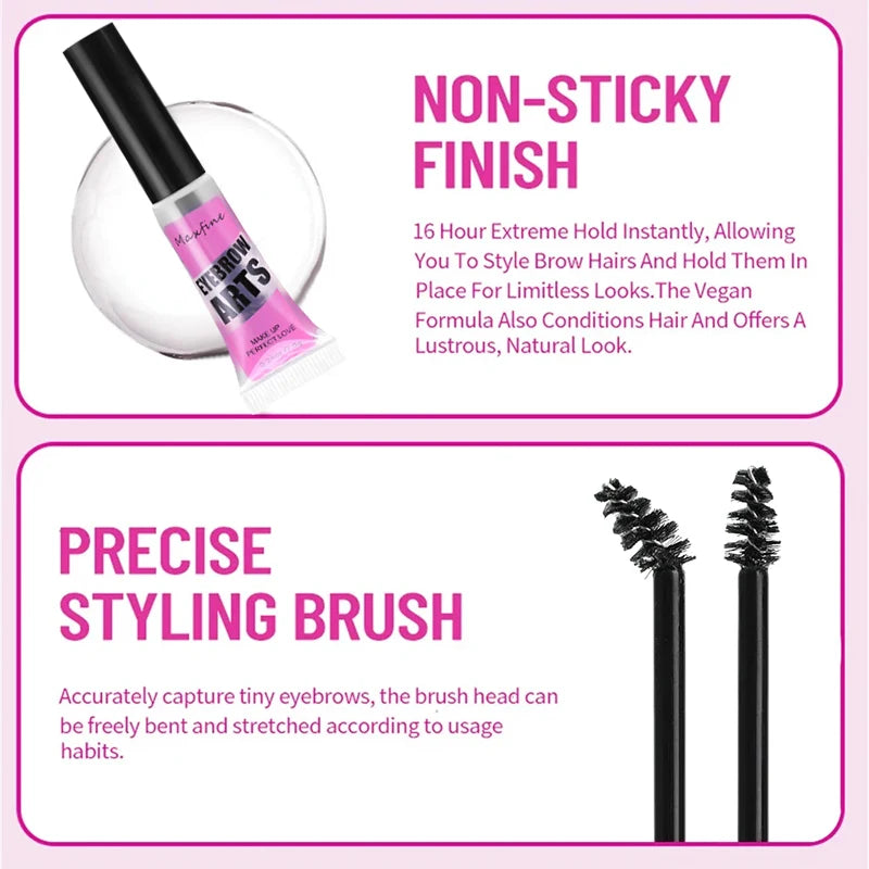 Waterproof Mascara Eye Shadows Long-lasting Fixed Eyebrow Quick-dry Hose Transparent Eye Black Korean Makeup Products
