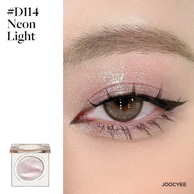 JOOCYEE Eyeshadow Single Long-lasting Natural Easy to blend High-pigmented Diamond shimmering Eyeshadow Black Blue