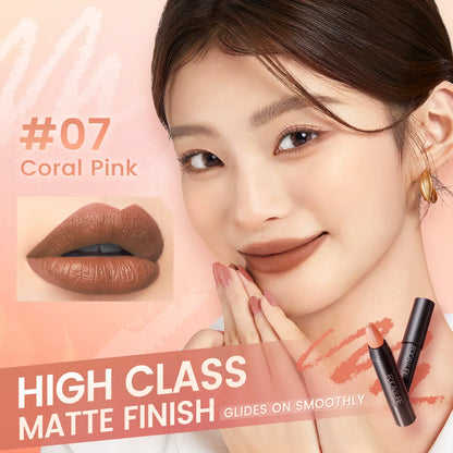 FOCALLURE Nude Velvet Matte Lipstick Waterproof Long-lasting Rendering Non-stick Sexy Lipbalm Lip Pencil Women Cosmetics Makeup