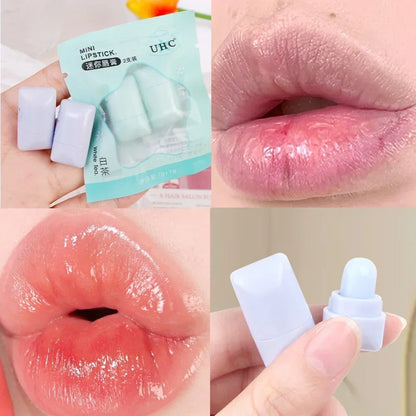 Mini Tea Lip Balm Moisturizing Anti-dry Easy To Carry Lipstick Lasting Nourishment Cute Lip Gloss Daily Care Lip Balm 2pcs/set