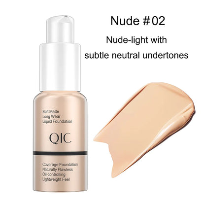 Matte Makeup Foundation Cream Professional Concealing Face Dark Circle Liquid Long-lasting Eye Corrector Cream Primer 30ml