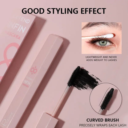 Pudaier Full Fling 24-Hour/Waterproof Black Mascara Defining Waterproof Non-smudge Eyelash Primer Lashes Long Thick Curly Makeup