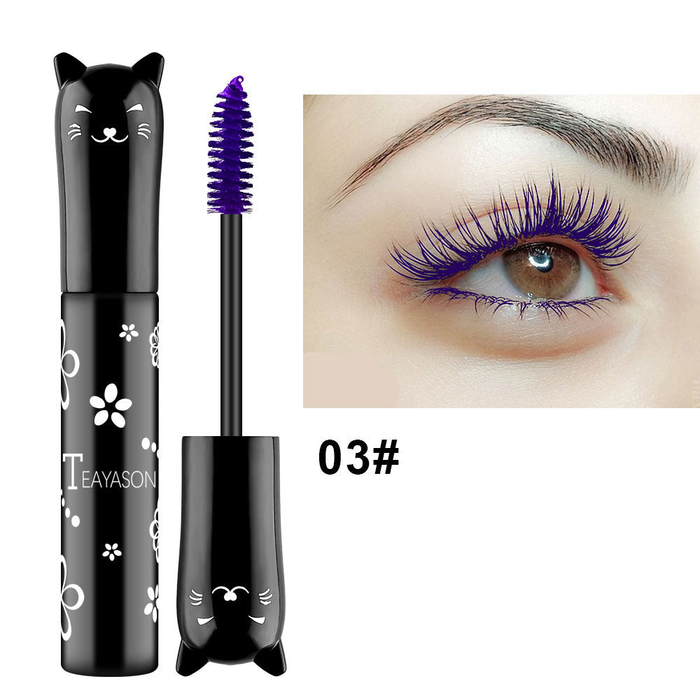 Waterproof Fast Dry Mascara Curls Extension Non-smudge Mascara Blue Pink Purple Black White Coffee Ink Mascara