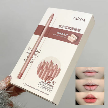 Matte Nude Brown Lip liner Pencil Lipsticks Colors Lip Contour Kit Waterproof Non-sticky Sexy Velvet Red Lipgloss Makeup Tool