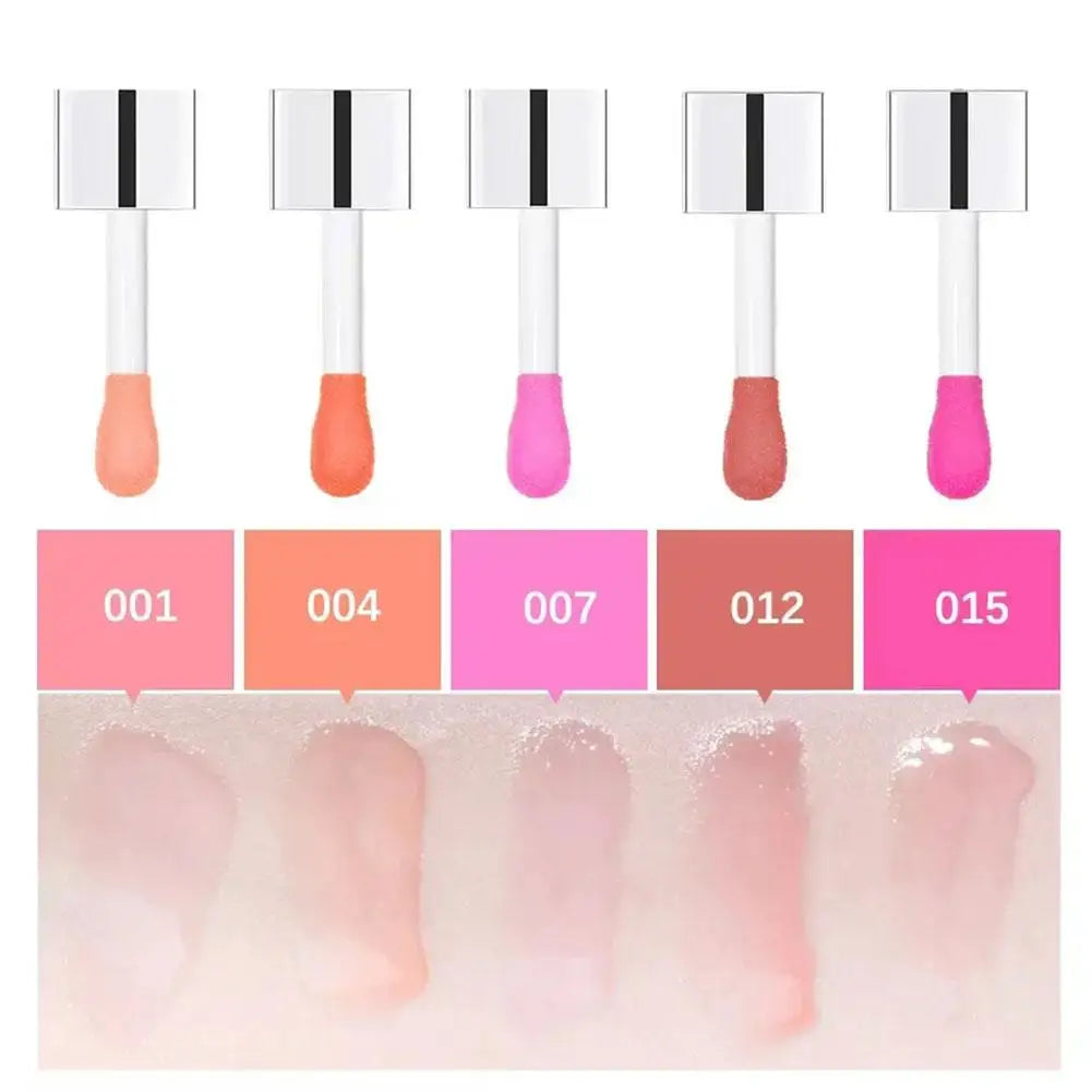 Crystal Jelly Moisturizing Lip Oil Plumping Lip Gloss Makeup Sexy Plump Lip Glow Oil Tinted Lip Plumper