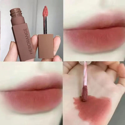 6 Colors Matte Velvet Lip Mud Long-lasting Waterproof Non-stick Cup Lip Gloss Silky Smooth Soft Mist Lipstick Makeup Cosmetics