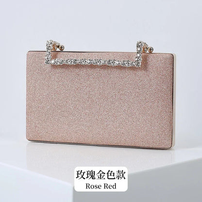 Diamond Party Evening Clutch Bags Small Luxury Cross Body Purses Bride Wedding Wallet With Chain Dinner Handbags For Women