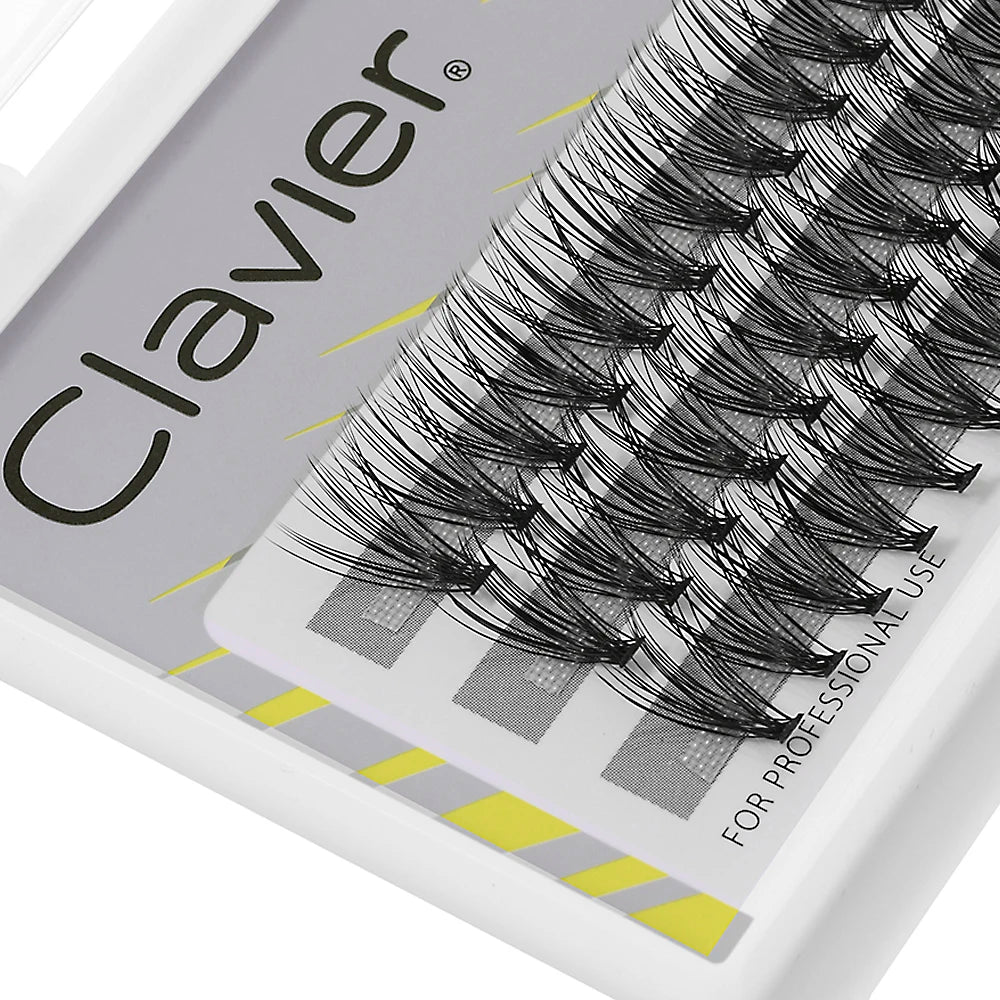 Clavier BeDU20 Double Volume Eyelash Natural 20D Eyelashes Extension 60 Tufts Lash Individual Cilia Makeup Grafting Eyewinker