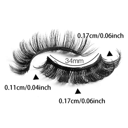 10 Pairs Strip False Eyelashes Dramatic Fluffy False Eyelashes D Curling Natural 3D Three-dimensional Lashes