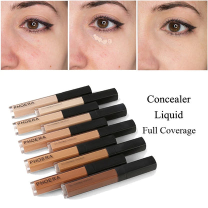 PHOERA Concealer Liquid Foundation Moisturizing Long Lasting Modify Face Contouring Stick Professional Cosmetics