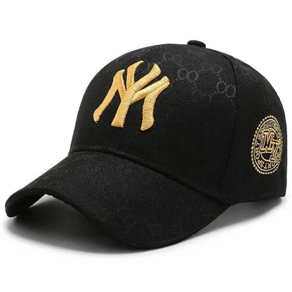 Letter Embroidery Baseball Cap Fashion Men's and Women's Travel Curved Brim Duck Tongue Outdoor Leisure Sunshade Hat Ball Caps