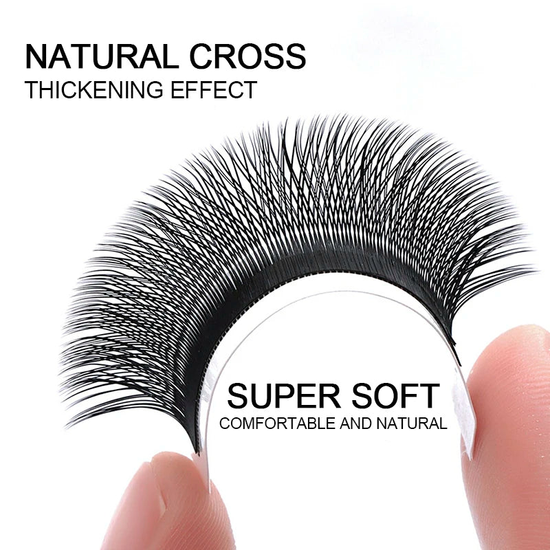 MASSCAKU New Arrival YY Shape lash Fluffy Individual Eyelash Extensions Natural and Soft Lash