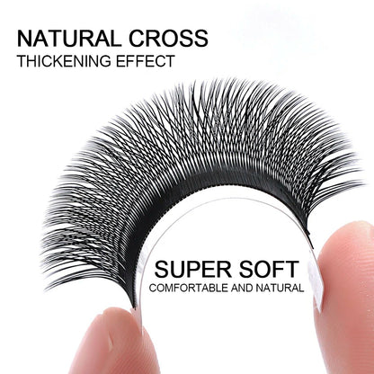 MASSCAKU New Arrival YY Shape lash Fluffy Individual Eyelash Extensions Natural and Soft Lash