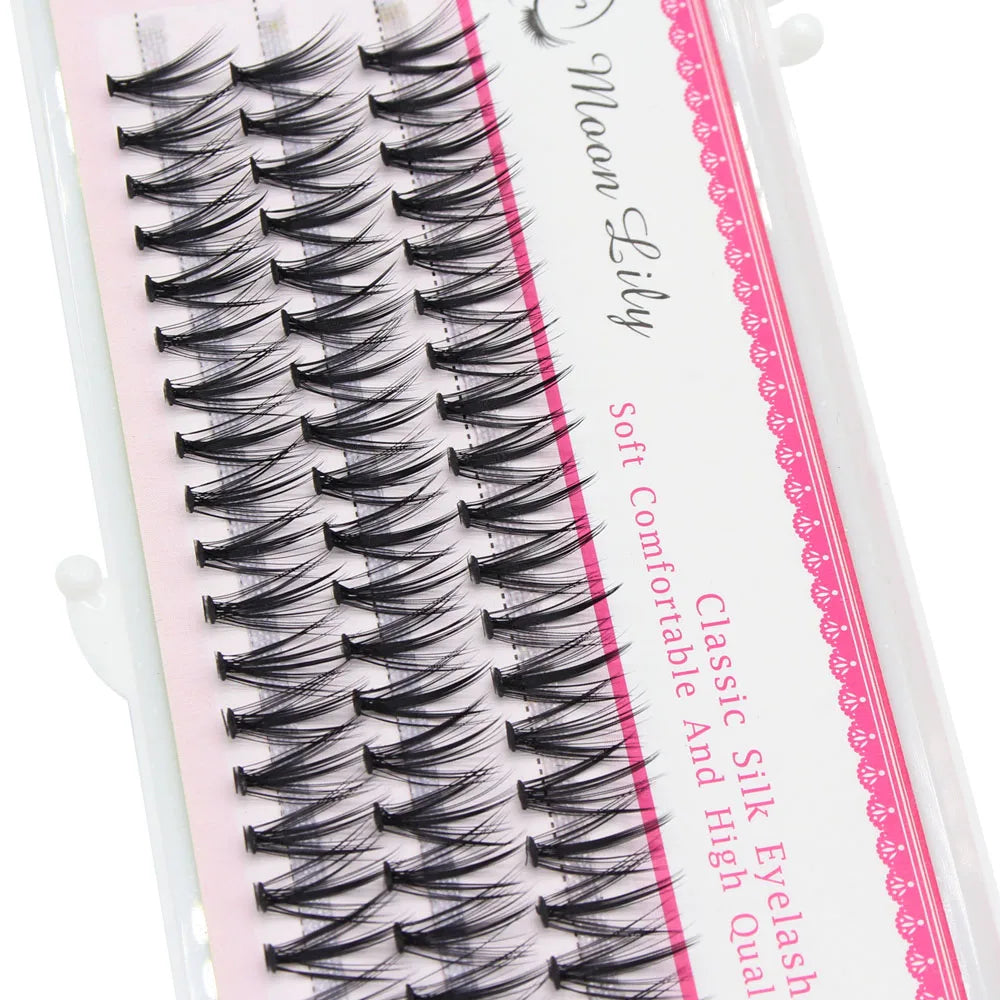 Moon Lily 60 Bundles Luxury Thick Cluster EyeLashes Extension 3D Russian Volume Grafting Fake False 20D 30D Mink Eyelash Bunche Cilias