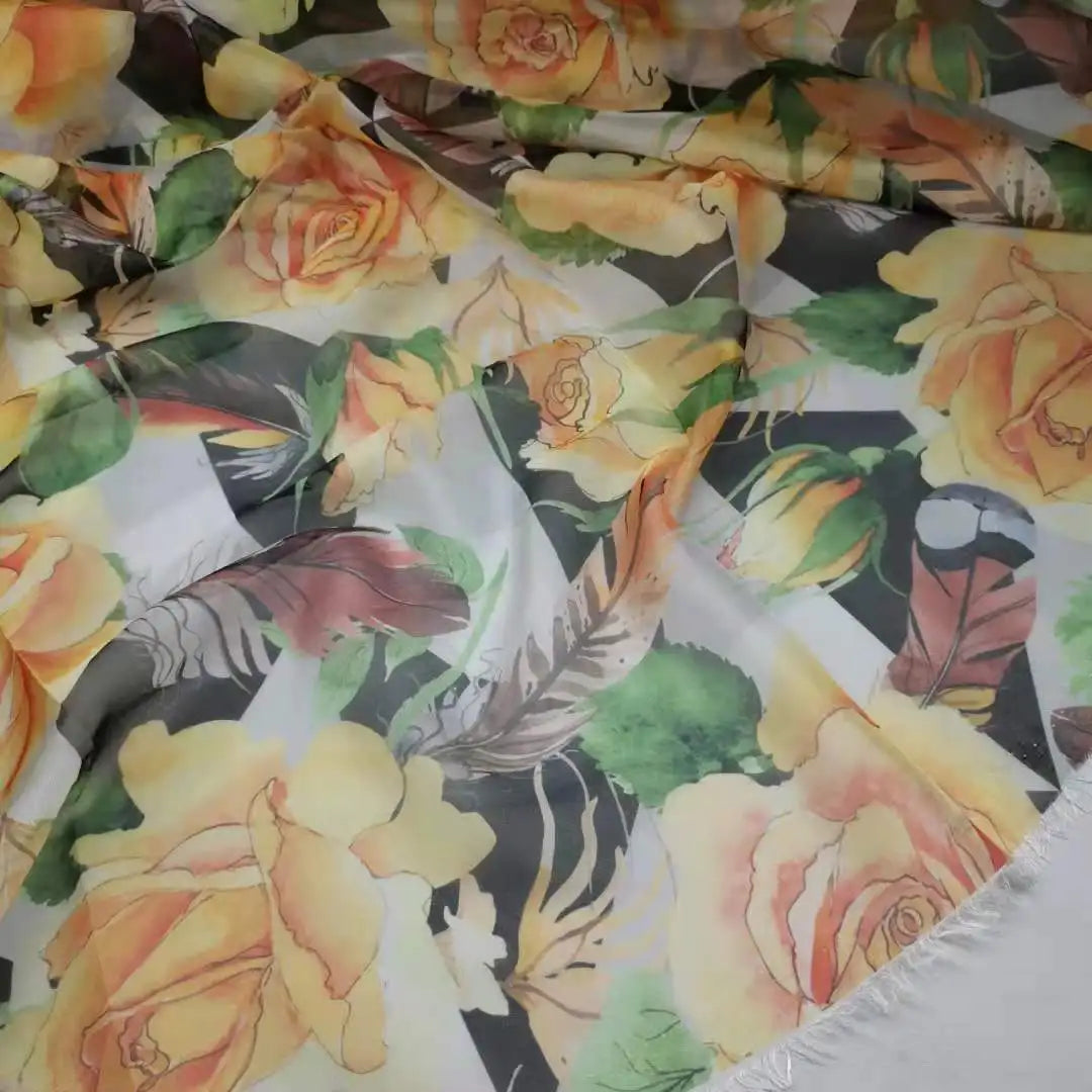 Uuyol Dress Dancing Fabric Flowing 30D Silk Costume Material DIY Stage Cosplay