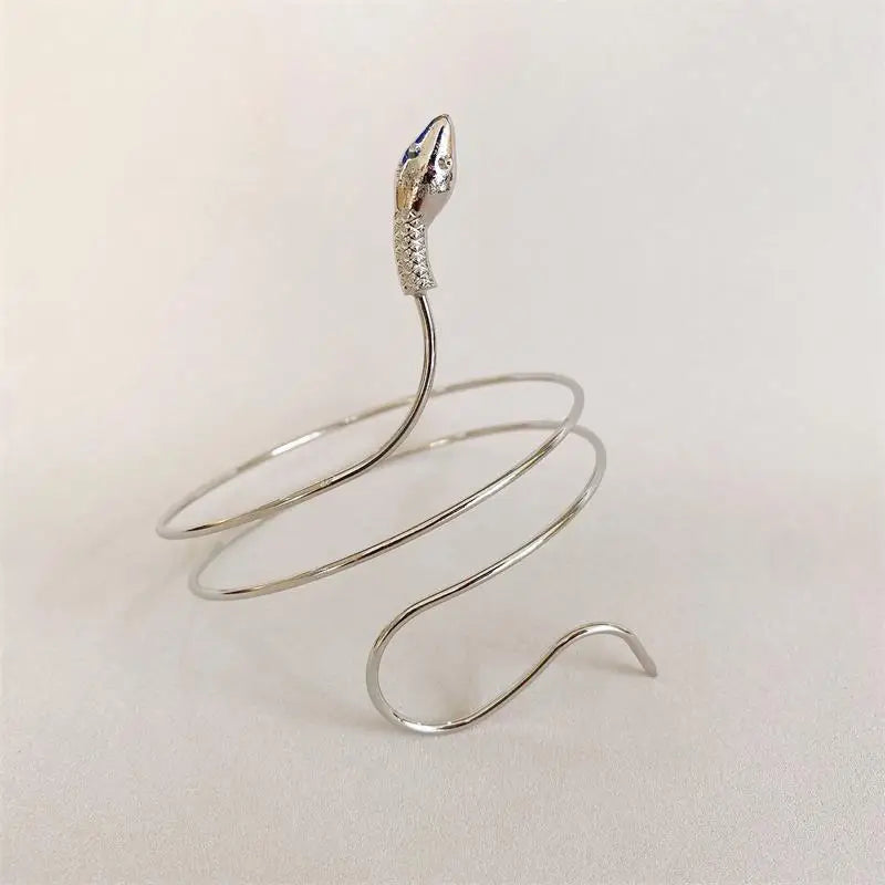 Punk Coiled Snake Spiral Upper Arm Cuff Armlet Armband Bangle Women Jewelry Swirl Snake Arm Cuff Armlet Bracelet