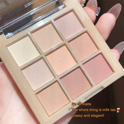 DIKALU All Matte Eyeshadow Palette Eyeshadow Primer Waterproof Glitter Nude Eye Pigment Matte Shimmer Shine Eye shadow Powder