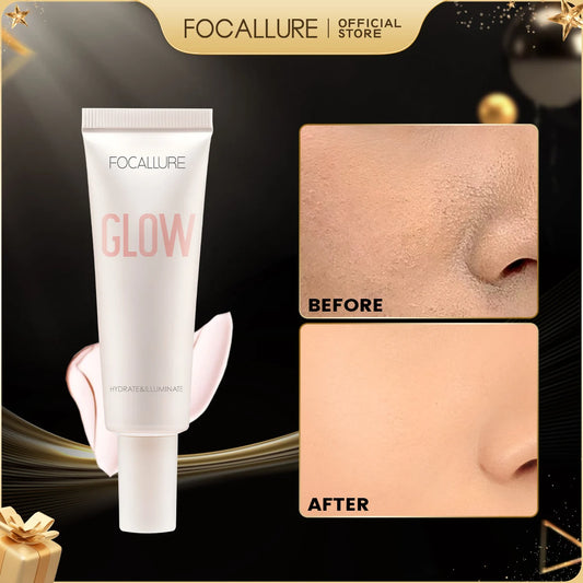 FOCALLURE Long-lasting Oil Control Face Primer Gel High Coverage Invisible Pore-Blurring Smooth Foundation Base Makeup Cosmetics