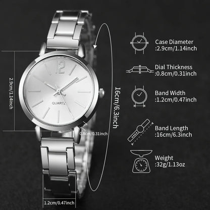 Women silver Quartz Watch