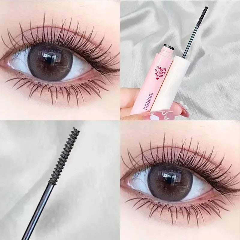 Ultra-fine Mascara Curl Thick Lengthening Eyelash Mascara Waterproof Non-smudge Brown Natural Curling Fine Brush Mascara Makeup