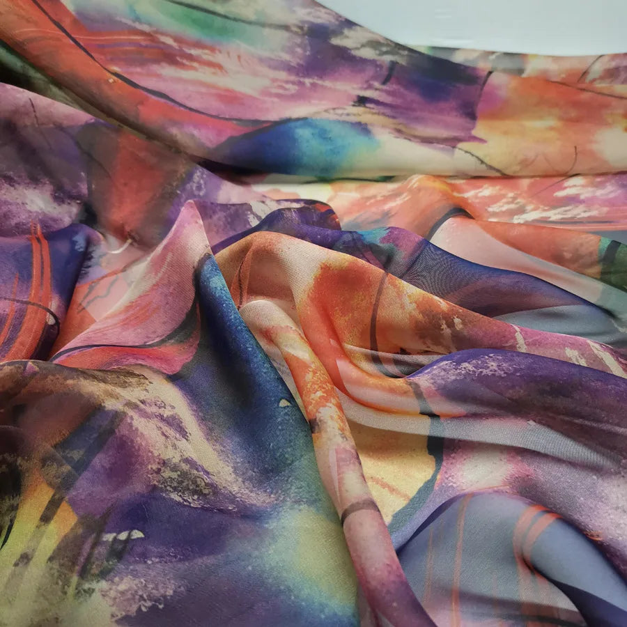 Uuyol Dress Dancing Fabric Flowing 30D Silk Costume Material DIY Stage Cosplay