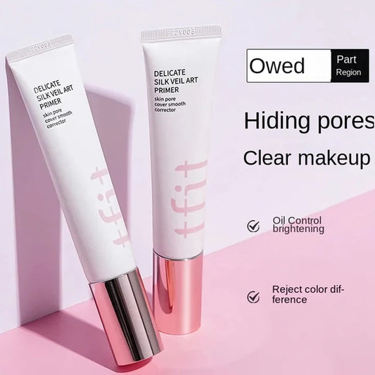 Invisible Pores Oil Control Facial Pre Makeup Primer Base Brighten Smooth Skin Matte Isolation Brighten Concealer Cosmetics 36ml