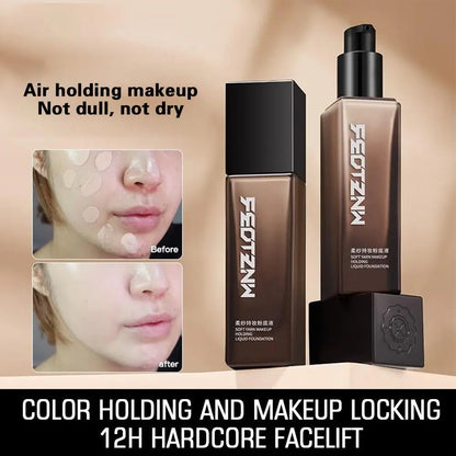 Liquid Foundation Waterproof Makeup Natural White Long wear Hydrating Face Concealer Care Full Coverage Liquid Foundation 30g