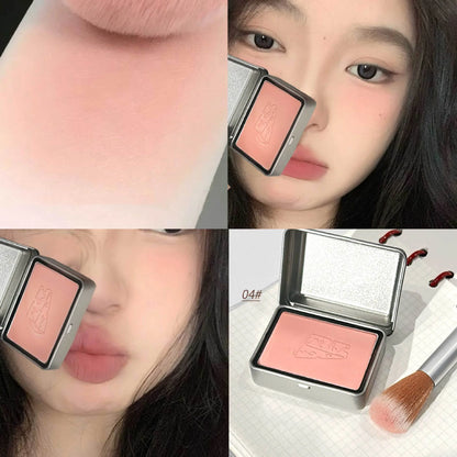 Peninsula Iron Box Blush 4 colors Drunken Rose Cheek Blusher Powder Matte Apricot Rouge Contour Palette Natural Face Makeup