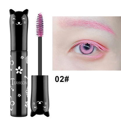 Waterproof Fast Dry Mascara Curls Extension Non-smudge Mascara Blue Pink Purple Black White Coffee Ink Mascara