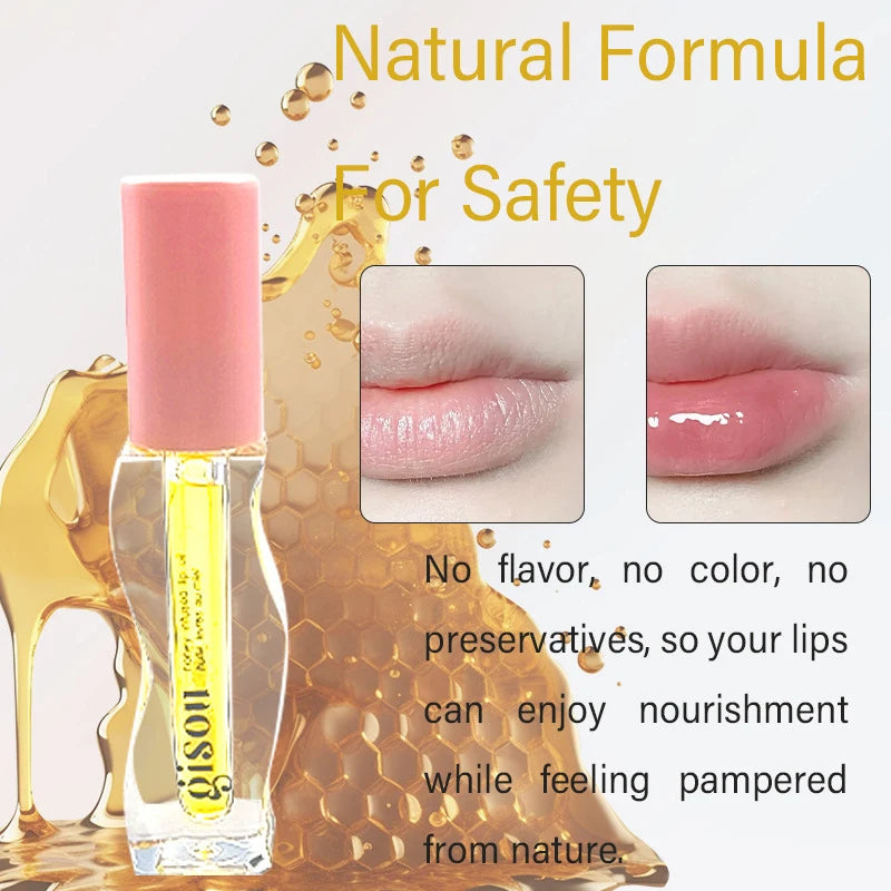 eelhoe Honey Infused Hydrating Lip Oil Lip Balm Hydrating Lip Balm For Lip Care Moisturizing Clear Lip Oil Liquid Lipstick