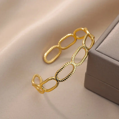 Vintage Snake Bangle Bracelet For Women Stainless Steel Snake Opening Bangle Fashion Jewelry
