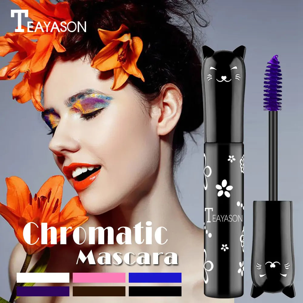 Waterproof Fast Dry Mascara Curls Extension Non-smudge Mascara Blue Pink Purple Black White Coffee Ink Mascara