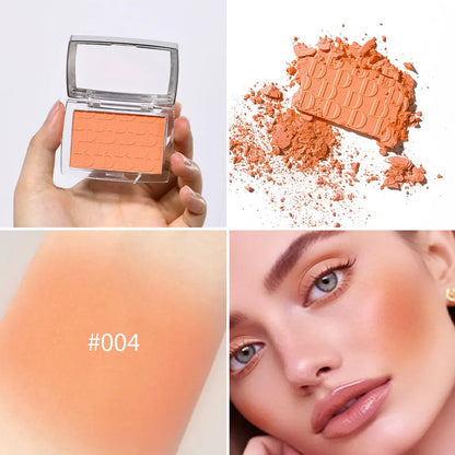 Face Blusher Matte Natural Cheek Tint Brighten Face Pink Red Face Contouring Cosmetics Blush Powder Soft Female Makeup