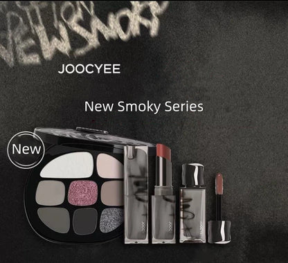 Joocyee New Smoky Collection Lipsticks Eyeshadows and Lipglosses Multi-Color Eye Shadow Palette Matte Shimmer Makeup