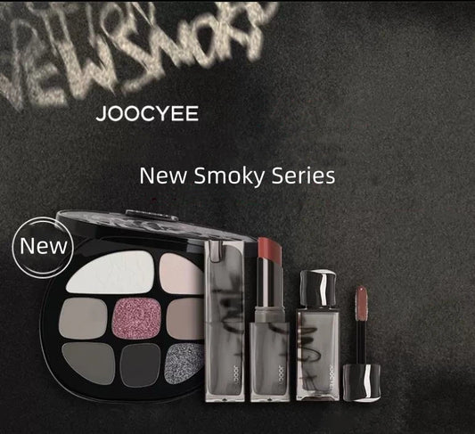 Joocyee New Smoky Collection Lipsticks Eyeshadows and Lipglosses Multi-Color Eye Shadow Palette Matte Shimmer Makeup