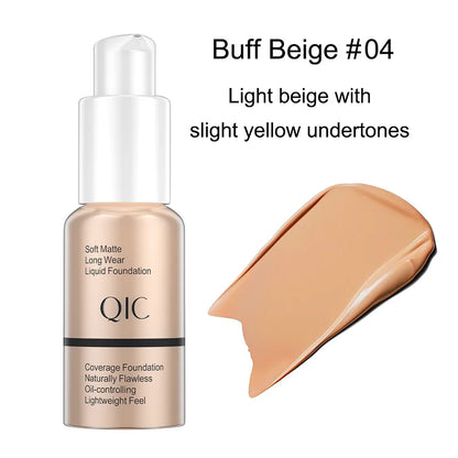 Matte Makeup Foundation Cream Professional Concealing Face Dark Circle Liquid Long-lasting Eye Corrector Cream Primer 30ml