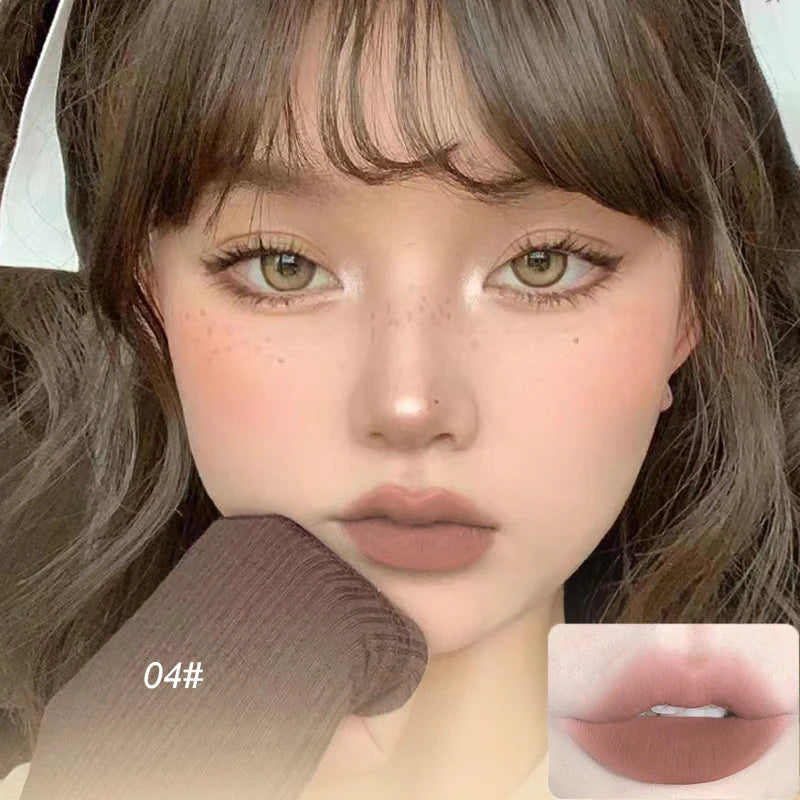 PINKCOCO Moisturizing Velvet Matte Lipstick Waterproof Long Lasting Not Easy To Fade Sexy Red Lip Tint Nude Lipstick Cosmetics