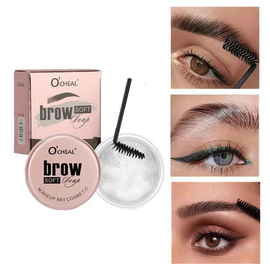 Waterproof 3D Eyebrow Styling Cream Quick-drying Makeup Eyebrow Sculpt Soap Natural Wild Brow Pomade Setting Gel Wax