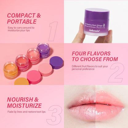 Moisturizing Lip Mask Night Sleeping Lips Care Maintenance Fades Lip Lines Relieves Lip Care Product 20g